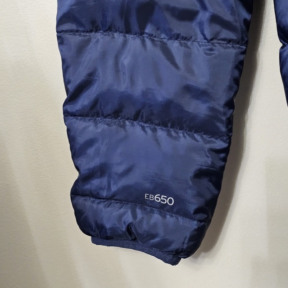 Eddie Bauer EB650 Down Puffer Jacket Mens Size Large Blue Full Zip Coat Outdoors - Picture 3 of 9